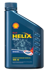Semy-sinthetic motor oil Shell Helix Diesel Plus SAE 10w40, 1L ― AUTOERA.LV