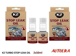 2 x Leak-Stop additive for oil  - K2 OIL LEAK-STOP, 50ml.  ― AUTOERA.LV