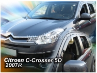 Front and rear wind deflector set Citroen C-Crosser (2007-2012)/ Peugeot 4007 (2007-2012)