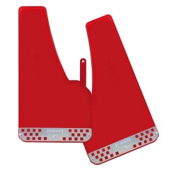 Sport-Rally, universal mudflaps front/rear - Red ― AUTOERA.LV