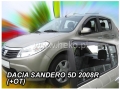 Front and rear wind deflector set Dacia Sandero/Stepway (2008-2012)