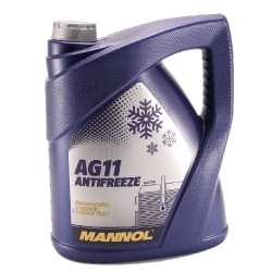 Концентрированная охлаждающая жидкость - Mannol LONGTERM ANTIFREEZE AG11, 5Л ― AUTOERA.LV