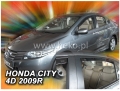 Front and rear wind deflector set Honda City (2008-)