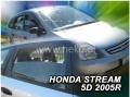Front and rear wind deflector set Honda Stream (2000-2007)