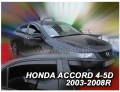 Front and rear wind deflector set Honda Accord (2003-2008)