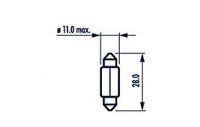 Bulb 12V, 10W, 11 x 30mm 