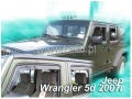 Front and rear wind deflector set Jeep Wrangler (2007-)