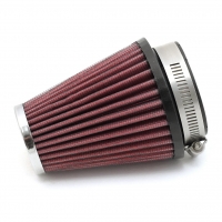 Sport air filter - RED, max. d-74mm