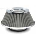 Sport air filter - SILVER max. d-74mm 