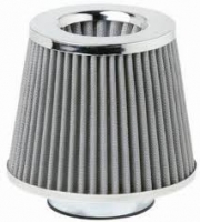 Sport air filter - SILVER, max. d-74mm 