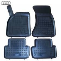 Rubber floor mat set Audi A4 B8 (2007-2015)/A5 Sportback (2009-2016), with edges
