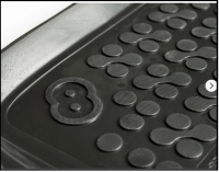 Gumijas paklāju komplekts priekš BMW i3 (2013-2023), vanniņas  