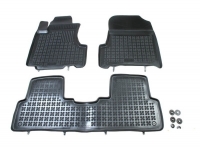 Rubber floor mats set Honda CRV (2007-2012), with edges