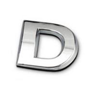 Sticker 3D - letter D ― AUTOERA.LV