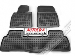 Rubber floor mats set Toyota Land Cruiser 200 V8 (2008-2012), with edges  ― AUTOERA.LV