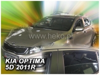 Front and rear wind deflector set Kia Optima (2010-2015)
