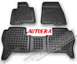 Rubber floor mat set Mitsubishi Pajero III (2002-2006) with edges ― AUTOERA.LV