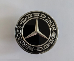 Priekšēja pārsega emblēma Mercedes-Benz, 57mm (melnā) ― AUTOERA.LV