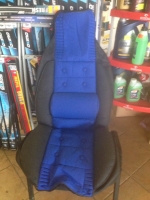 Seat cover, blue/black 