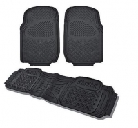 Universal rubber floor mats for Minivan (black)