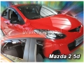 Front and rear wind deflector set Mazda 2 (2009-)