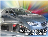 Front and rear wind deflector set Mazda 6 (2012-2020)