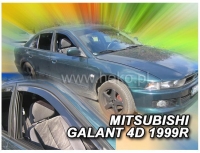 Front and rear wind deflector set Mitsubishi Galant (1997-2003)
