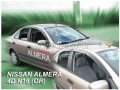 Front and rear wind deflector set Nissan Almera (2000-2006)