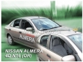 Front and rear wind deflector set Nissan Almera (2000-2006)