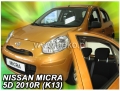 К-т пер. и зад. ветровиков Nissan Micra (2010-2016)