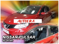 Front and rear wind deflector set Nissan Pulsar (2014-2020)