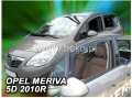 Front wind deflector set Opel Meriva B (2010-)