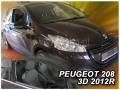 Front wind deflector set Peugeot 208 (2012-)