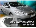 Front and rear wind deflector set Renault Fluence (2009-)