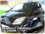 Front wind deflector set Renault Twingo (2007-)
