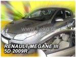 Front wind deflector set Renault Megane (2009-)