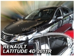 Front and rear wind deflector set Renault Latitude (2011-)