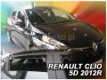 Front and rear wind deflector set Renault Clio (2012-)