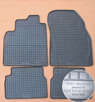 Rubber floor mats set Saab 9-3 (2002-2008)