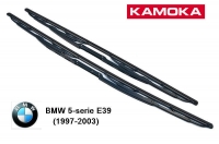 Wiper blade set KAMOKA for BMW 5-serie E39 (1997-2003), 55+65cm/22"+26" 