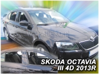 Front and rear wind deflector set Skoda Octavia (2013-2020)