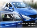 Front and rear wind deflector set Ssang Yong Actyon (2006-2011)