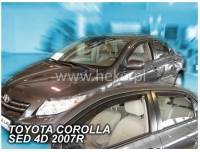 Front and rear wind deflector set Toyota Corolla (2007-2013)