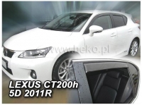 Front and rear wind deflector set Lexus CT 200H (2011-2020)