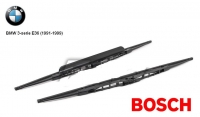 Wiper blade set BOSCH with spoiler BMW 3-serije E36 (1991-1999), 50cm+50cm