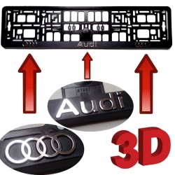 3D number plate holder - AUDI ― AUTOERA.LV