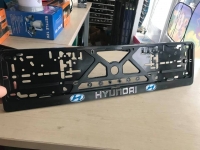 3D number plate holder - HYUNDAI 