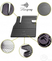 Gumijas paklāju komp. Dodge Durango (2011-2020) /for second row with triple seats only 