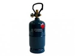 GAS STEEL CYLINDER (propane-butane), capacity 1L /empty ― AUTOERA.LV