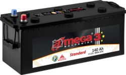 Авто аккумулятор  - AMEGA Standart  140Ah, 800A, 12В ― AUTOERA.LV